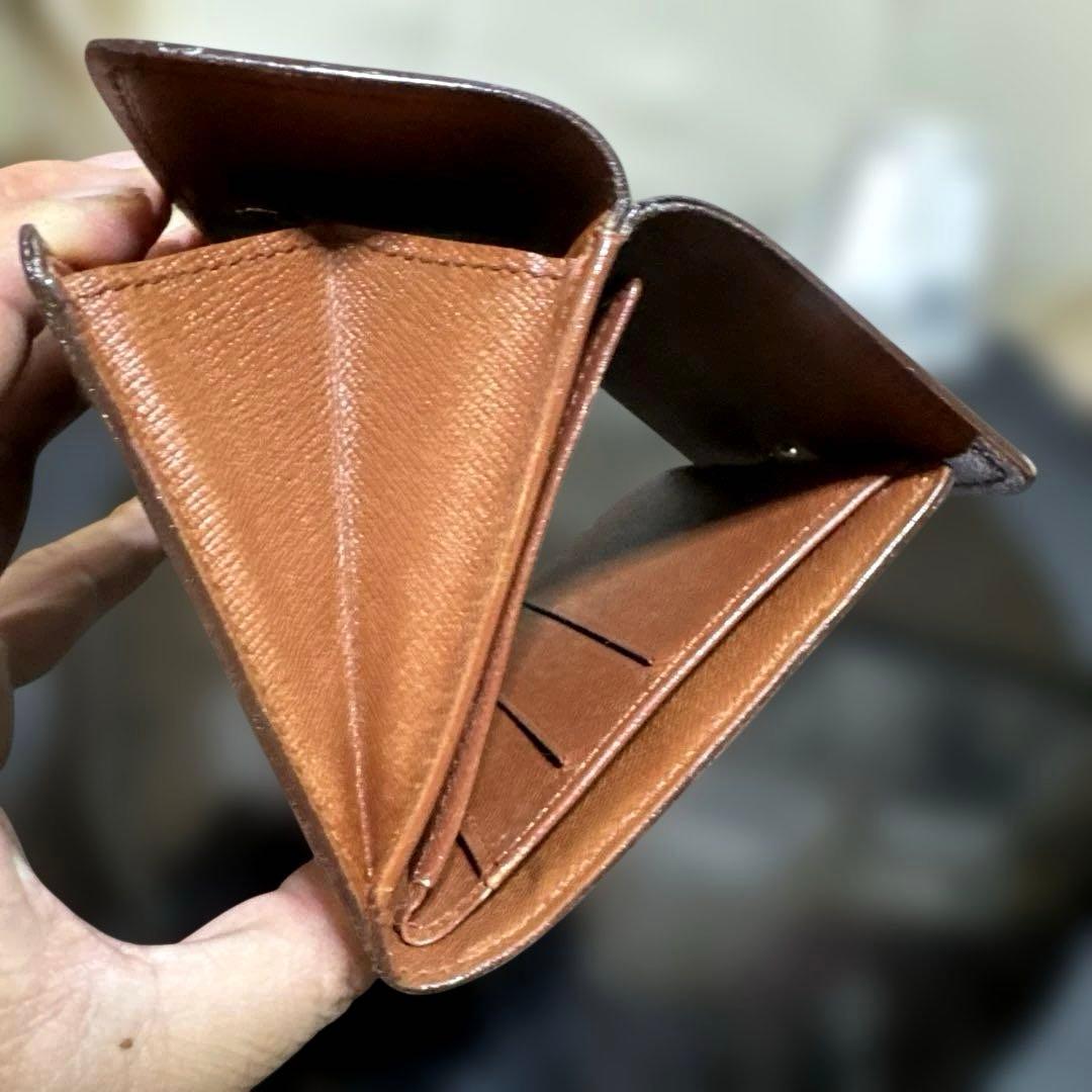 ⑩★在庫セール/優良品♪モノグラム Wホック折財布