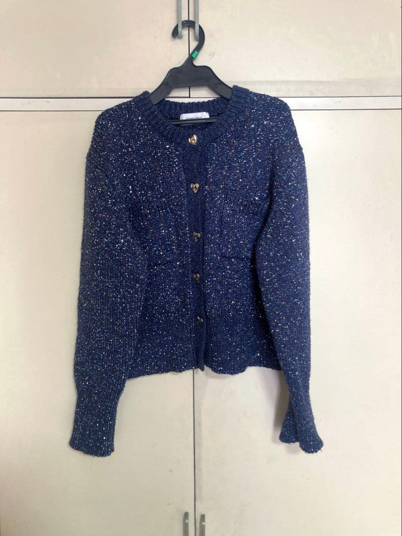 Arpege story アルページュストーリー　スパンコールニットジャケット