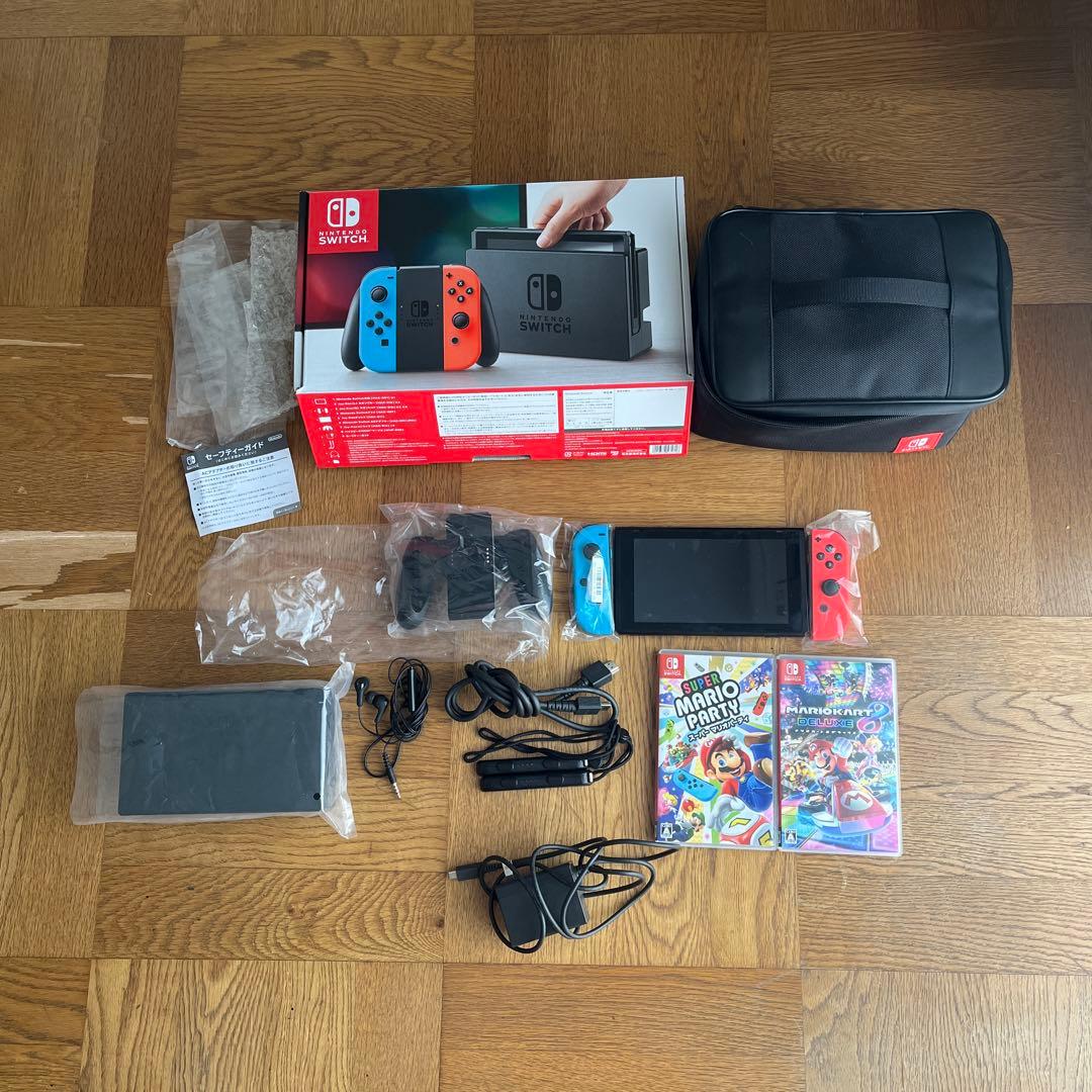 Nintendo Switch ネオンレッド/ブルー 本体とゲーム2本