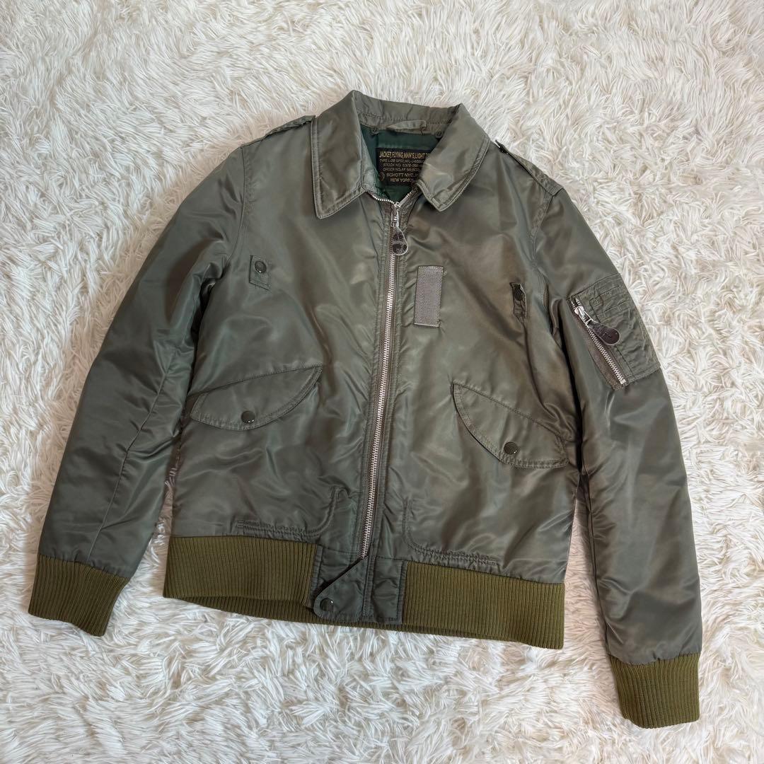 ☆美品 Schott A-2 フライトジャケット 38 USAモデル ファー襟☆
