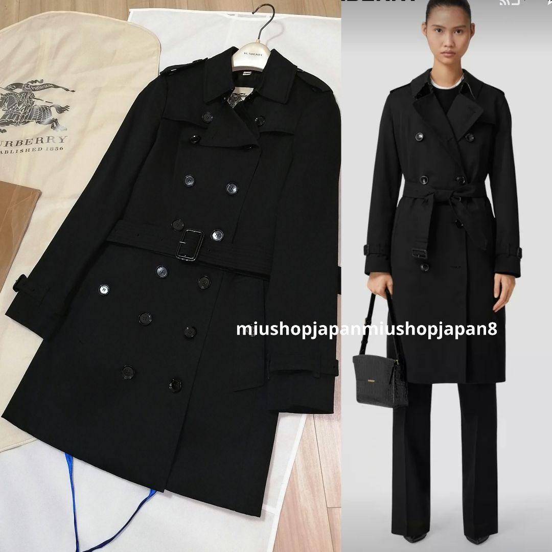 本物上質●XS バーバリーロンドン BURBERRY　トレンチコート　ブラック