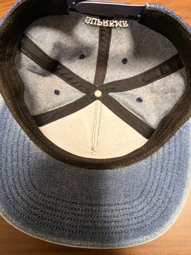 帽子 Supreme denim 6 panel cap
