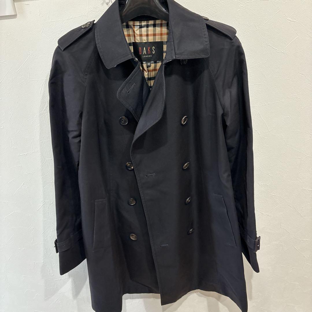 DAKS トレンチコート ブラック