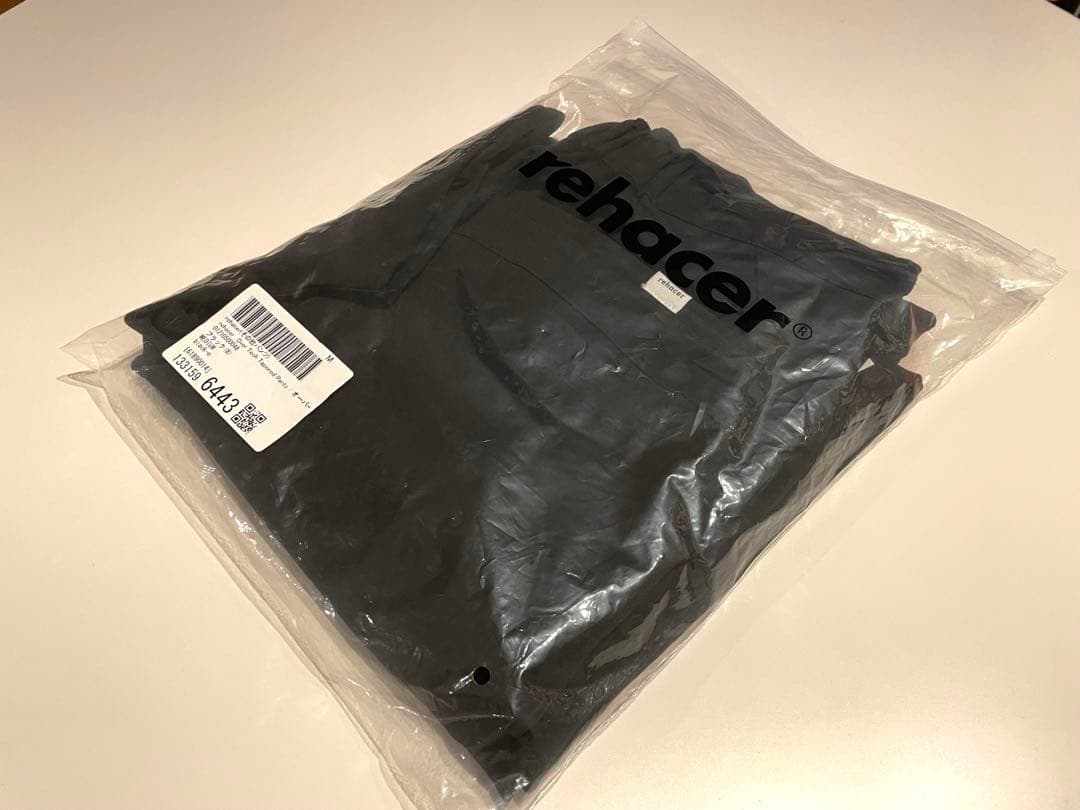 rehacer レアセル オーバーテックテーパードパンツ ブラック M 試着のみ