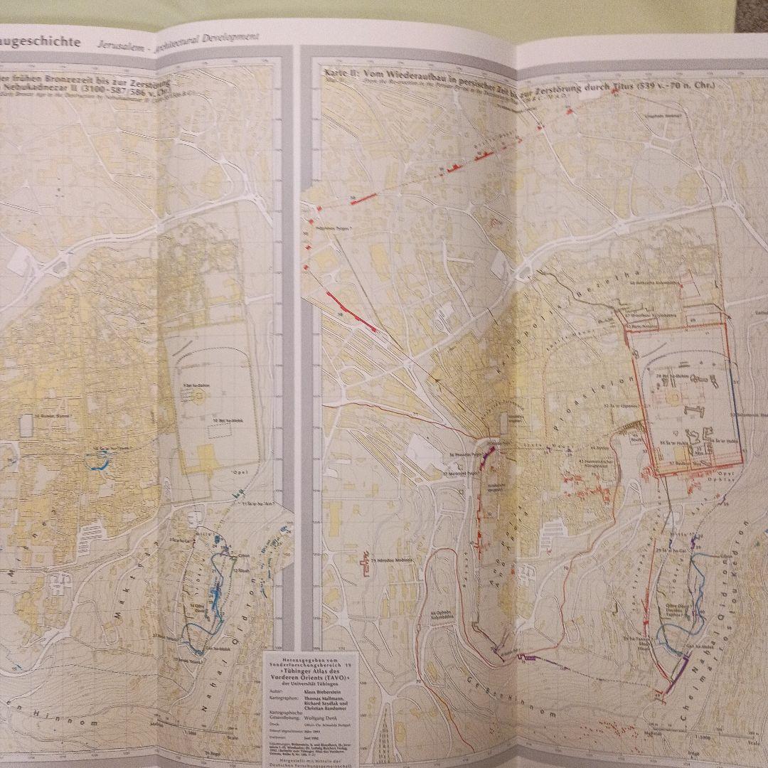 「チュービンゲン・バイブル・アトラス」大型聖書地図　　ドイツ語版