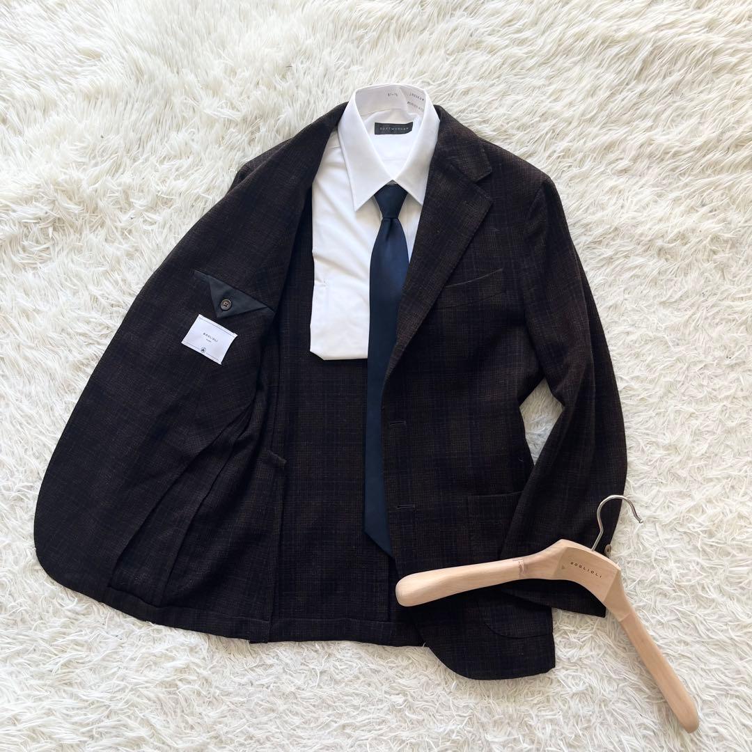 <美品>BOGLIOLI 新ロゴ dover ウールカシミヤ ジャケット 44