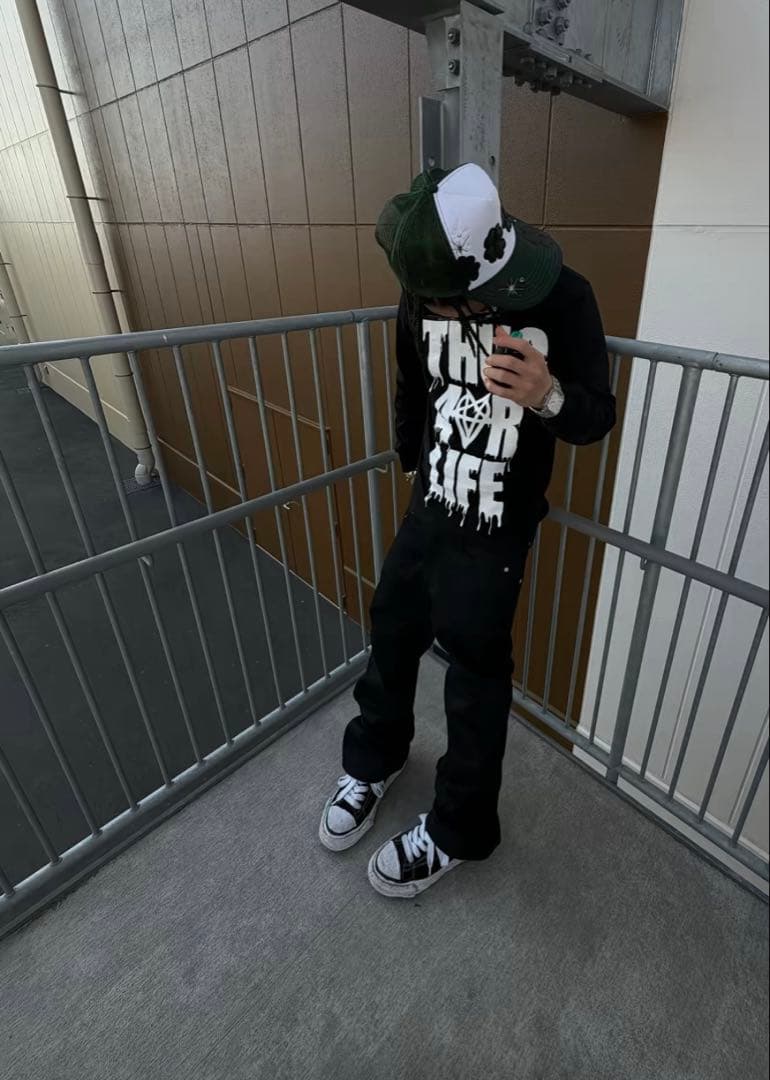 imozonsavingclothingメッシュキャップMIKADO着用