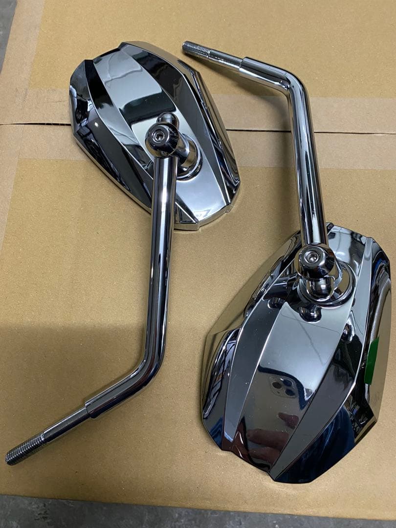 ハーレー、ブレイクアウトに使用してた デイトナクロム バイクミラー 2個セット