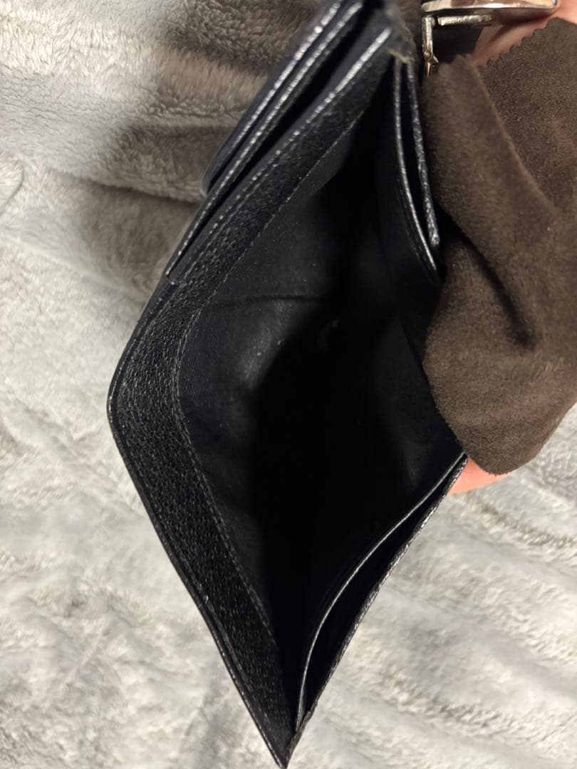 GUCCI 二つ折り財布 ブラック 美品 男女兼用 グッチ