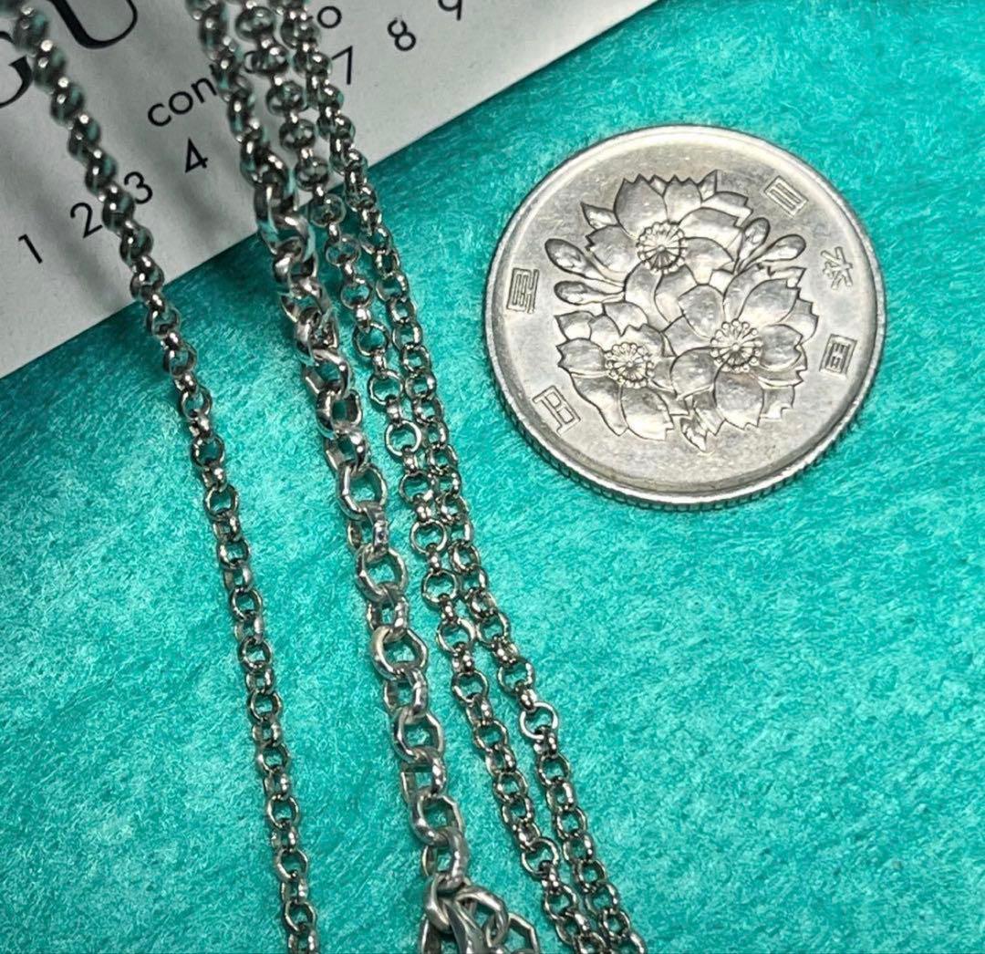 美品　GUCCI 2.2ミリ シルバー925チェーンネックレス