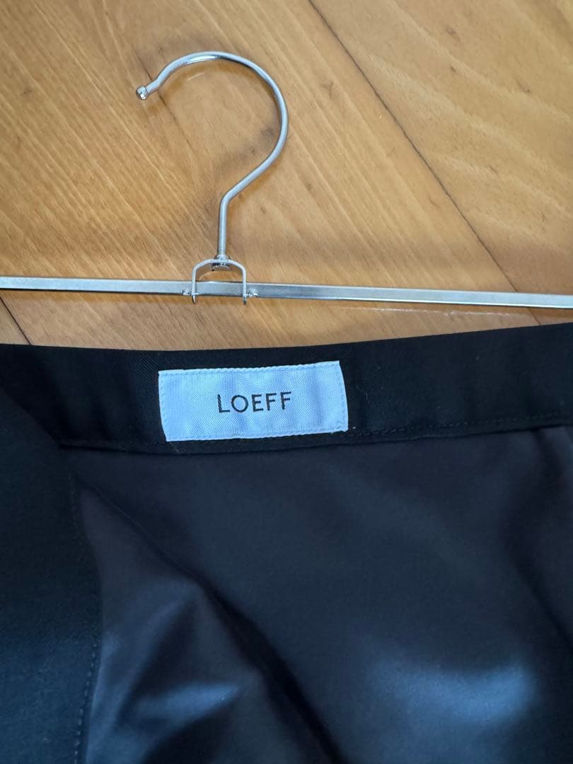 【イセタンサローネ別注】LOEFF ブラック ロングスカート