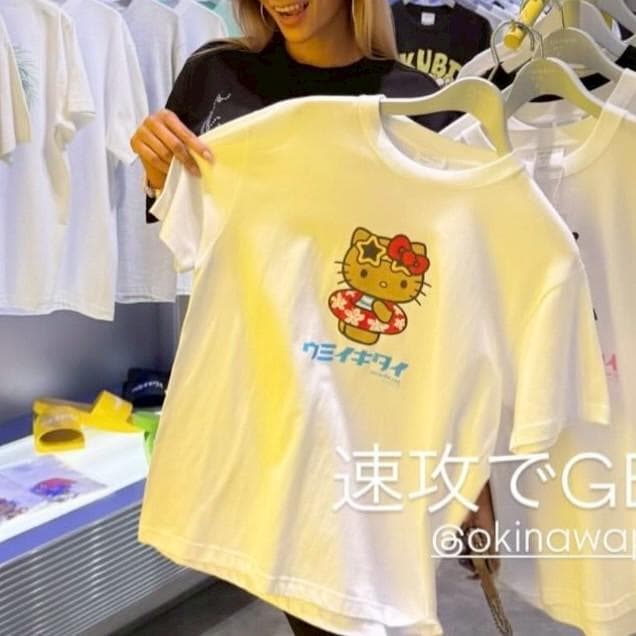 新品♡ウミイキタイ♡日焼けキティコラボTシャツ♡キッズ150♡