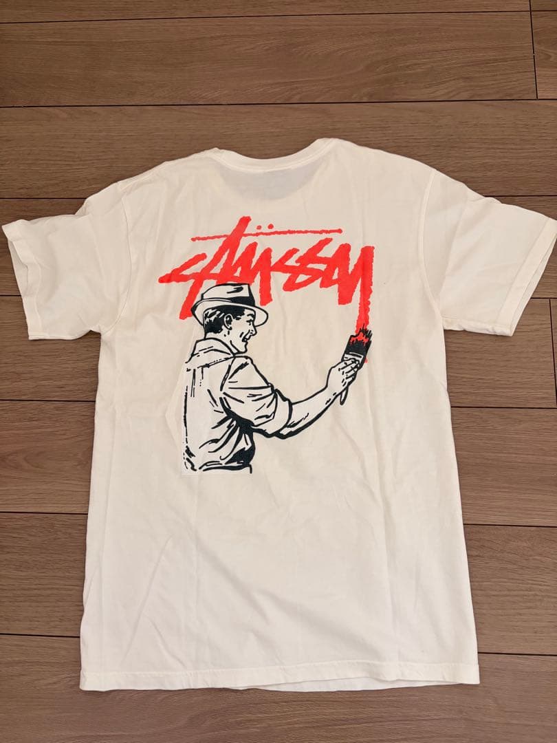 Stüssy バックプリントTシャツ ホワイト