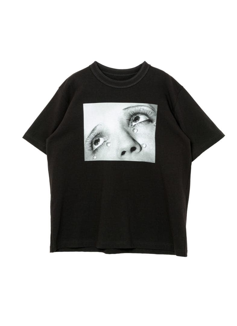 2　SACAI 25AW MAN RAY 涙 Tシャツ　サカイ　マンレイ　黒