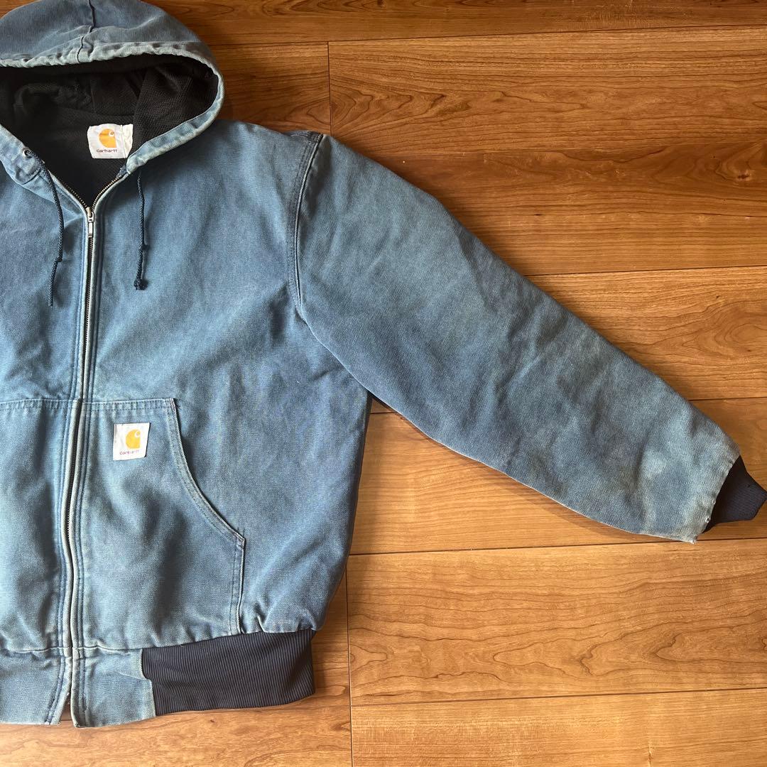 【星タグ】 Carhartt アクティブジャケット フェード ブルー 裏メッシュ