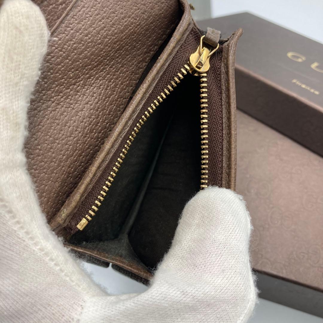 美品　GUCCI グッチ　折り財布　コンパクト　12