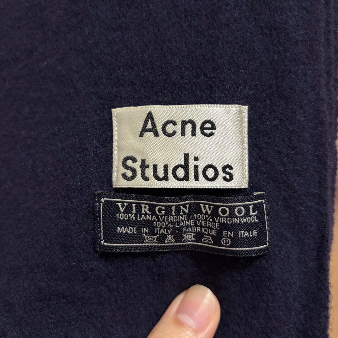 Acne Studios 大判マフラー ネイビー 旧タグ