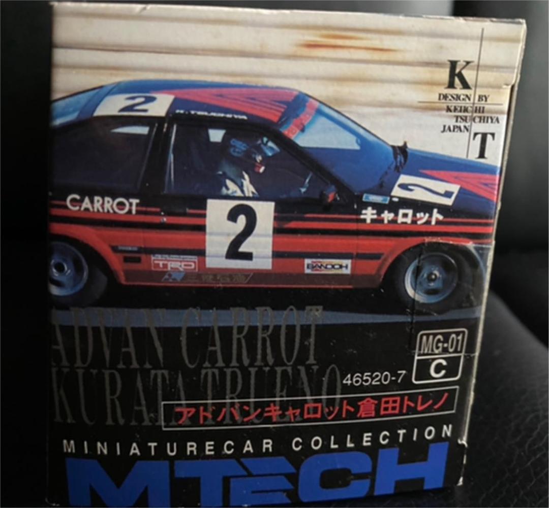 MTECH アドバンキャロット倉田トレノ　AE86土屋圭市　1:43❣️