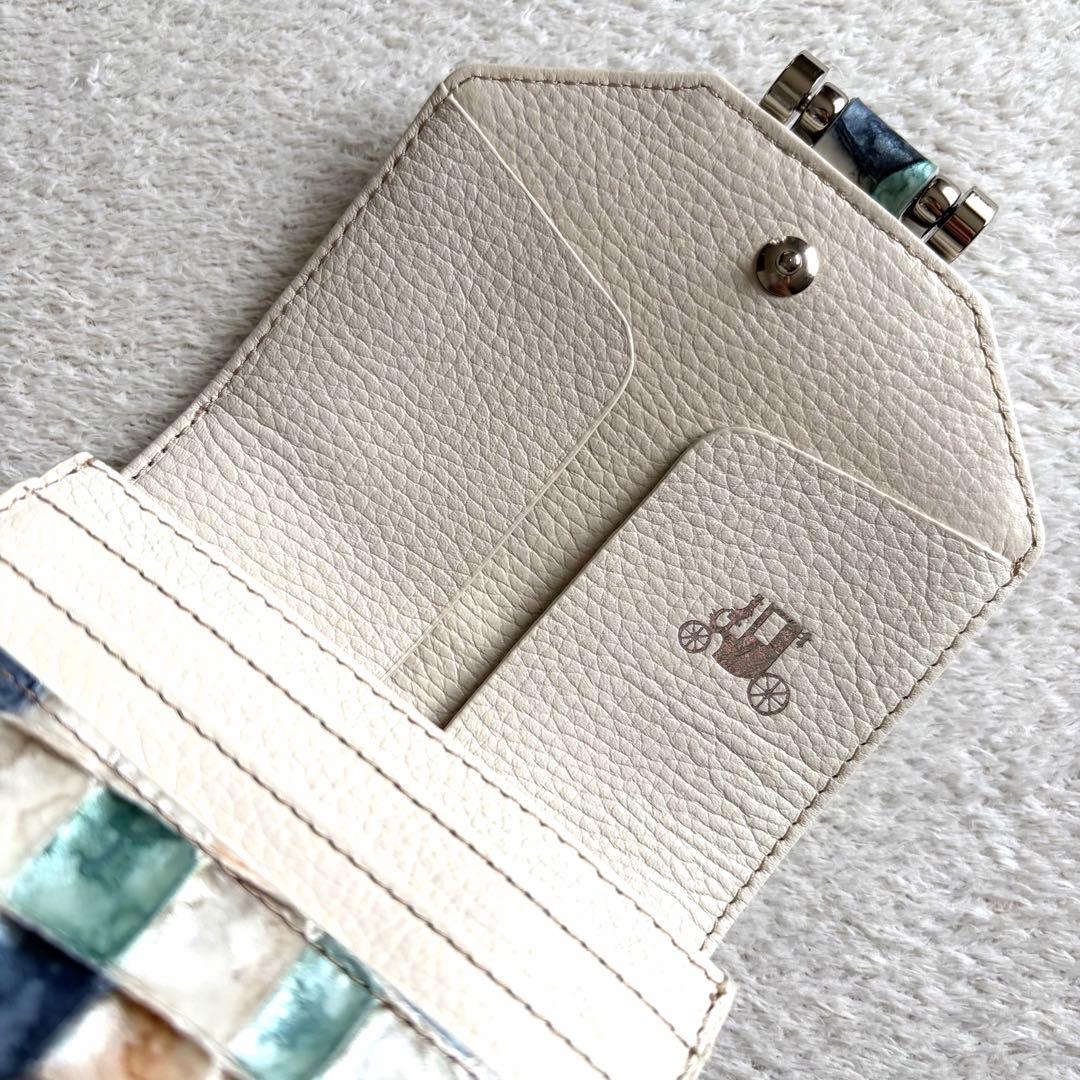 極美品✨ATAO ロトロ パールパレット 二つ折り財布 希少カラー 箱付 美品
