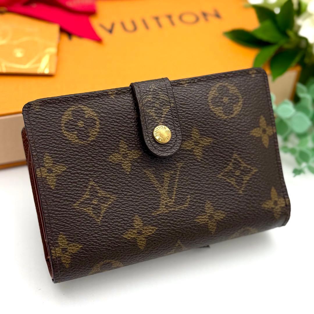 極上美品✨ルイヴィトン モノグラム ヴィエノワ がま口 財布 N31
