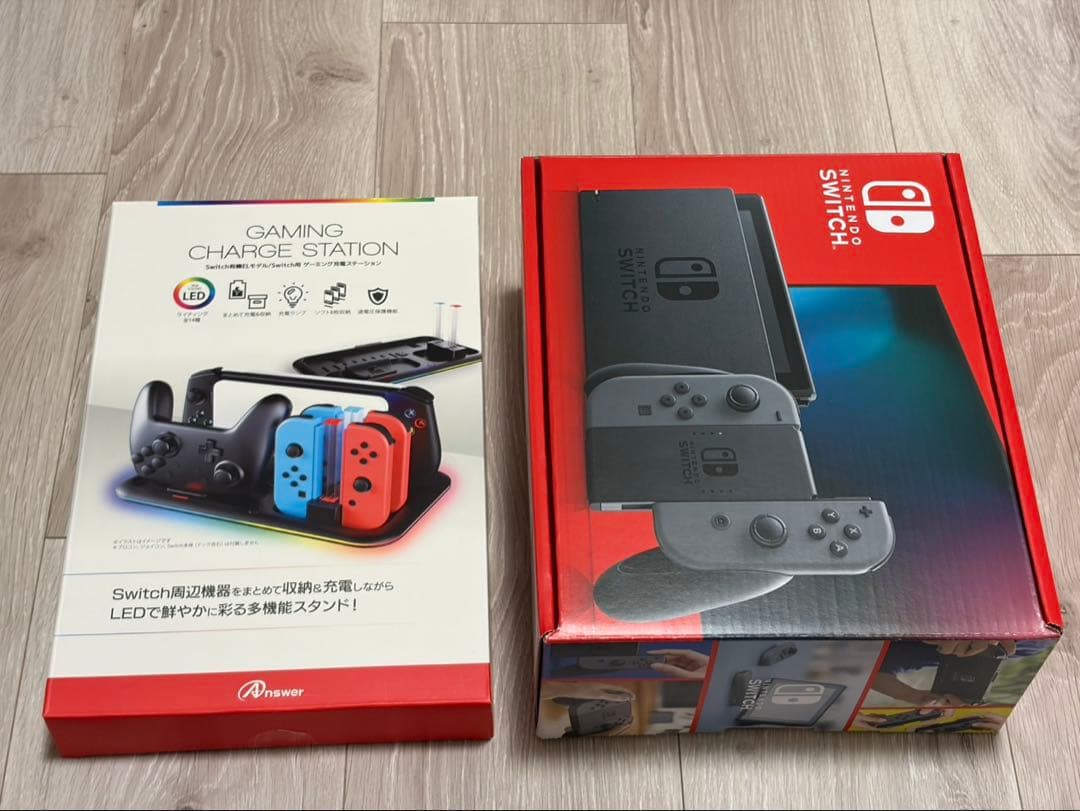 Nintendo Switch 本体 バッテリー強化版　ケース　充電ステーション