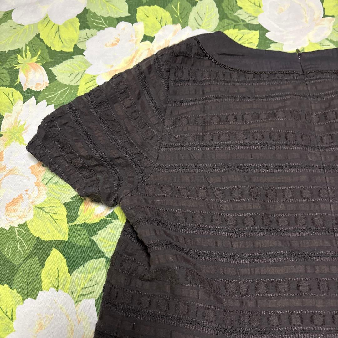 美品【値下げOK】Leilian ワンピース 13＋サイズ ブラウン　日本製
