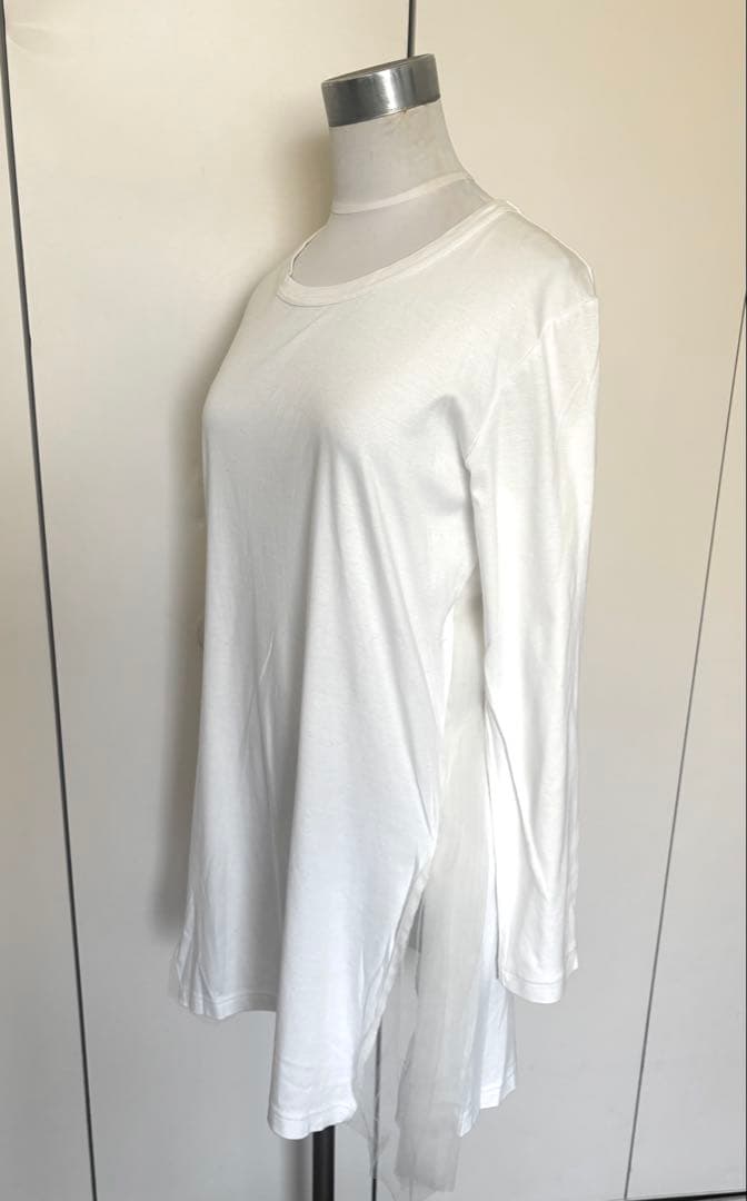 美品✨Noir Kei Ninomiya Tシャツ　白 チュール　チュニック
