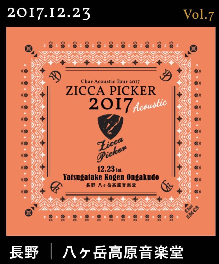 u*5様 Char/竹中尚人ZICCA PICKER2017Acoustic新品