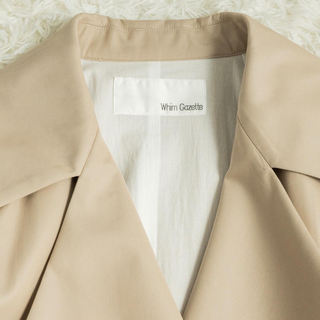 Whim Gazette 2024SS シャンブレーツイルコート ライトベージュ
