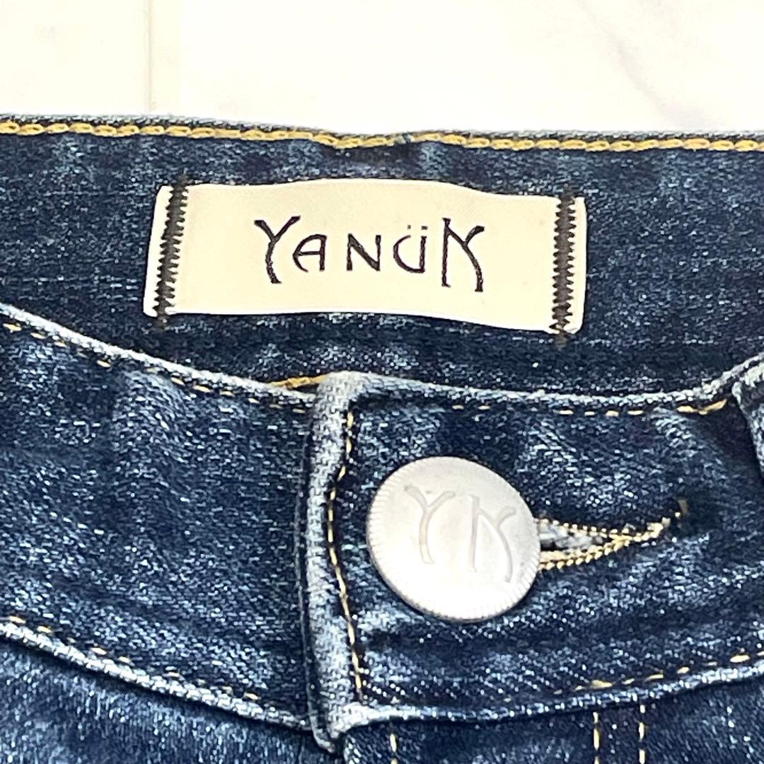 【美品】YANUK LOUISE PREMIUM2 ストレートデニムパンツ 23