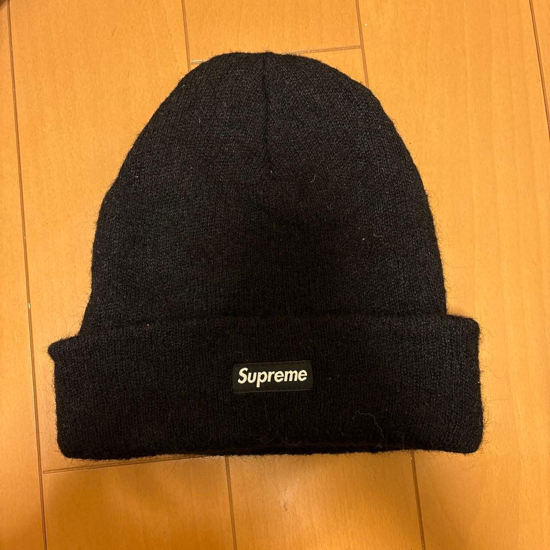 Supreme モヘアビーニー　ブラック
