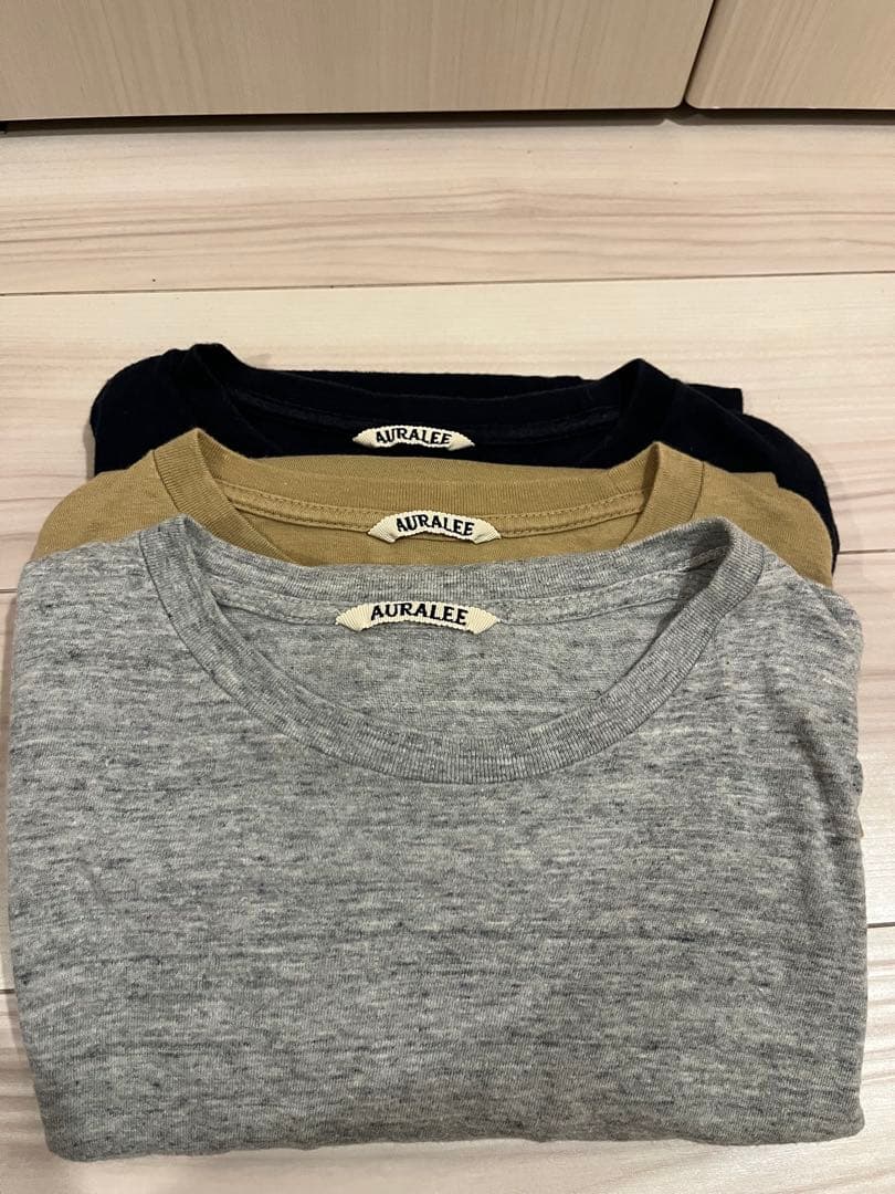 本日限定値下げAURALEE Tシャツ 3枚セット コットン100%
