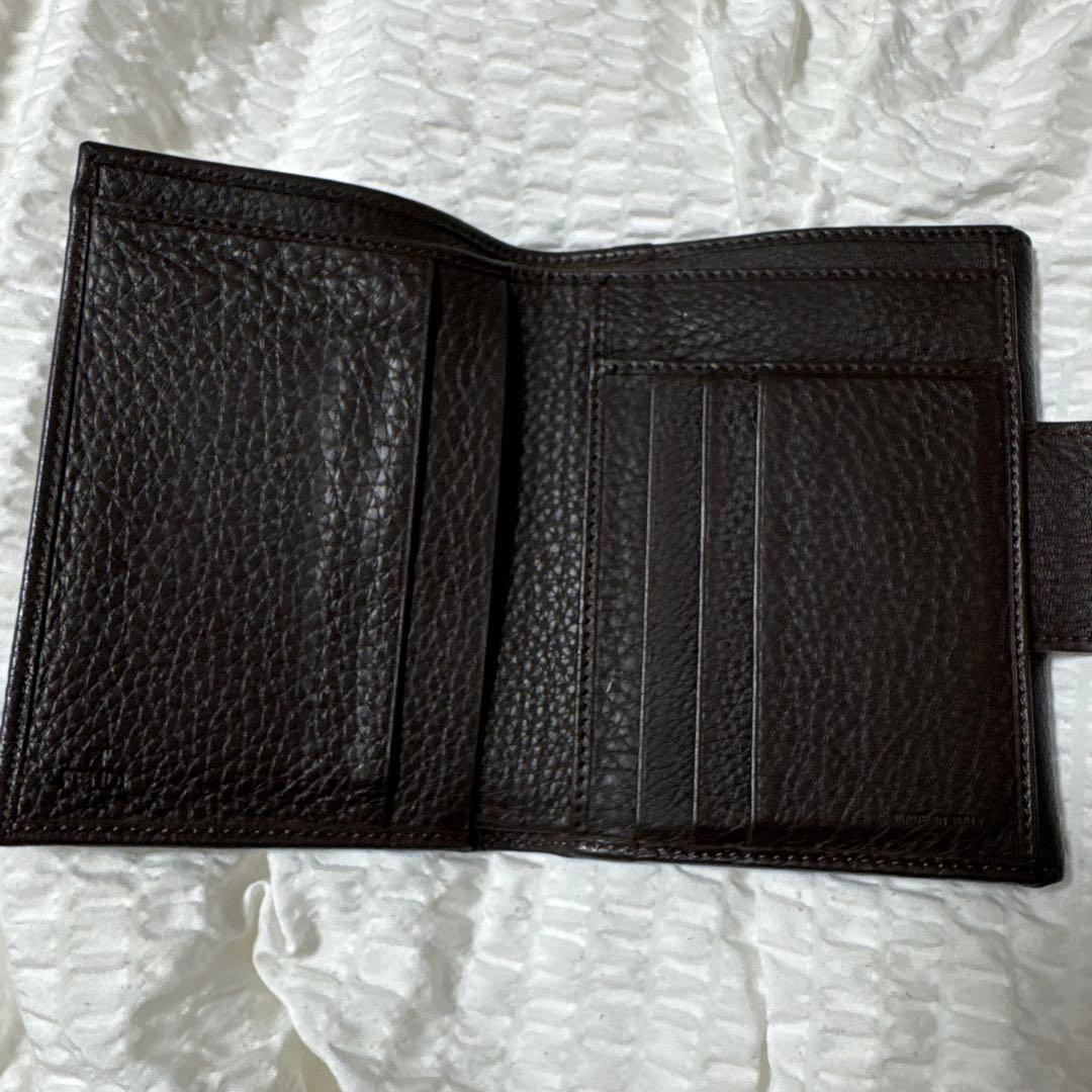 【FENDI】 フェンディ✨ ２つ折り財布 　ハラコヒョウ柄