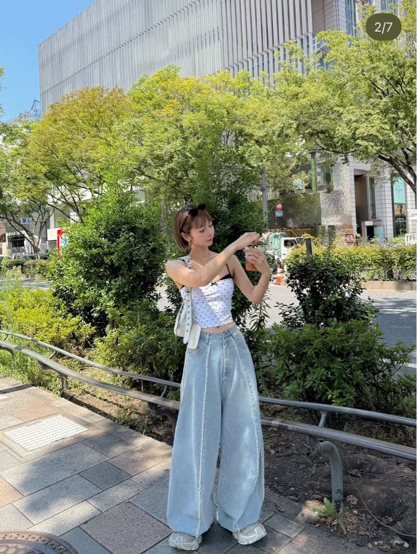 トップス Glowny 25ss BLUSH CAMI TOP