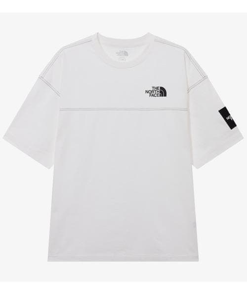 韓国　ノースフェイス　ダメージ　Tシャツ　白　XL 新品　ウォッシュ加工　XXL