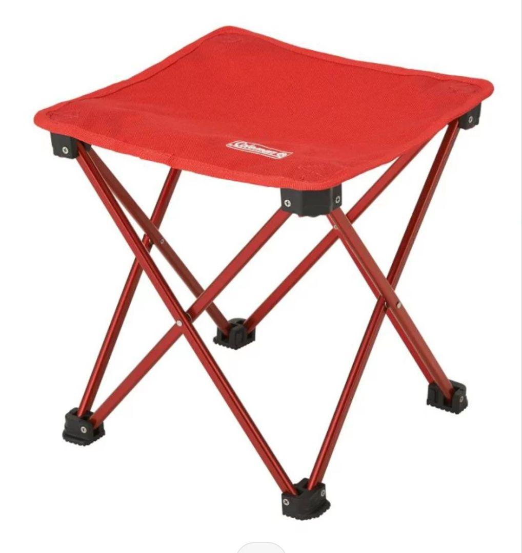 コールマン　コンパクトトレッキングスツール（レッド）２脚　折りたたみイス　超軽量