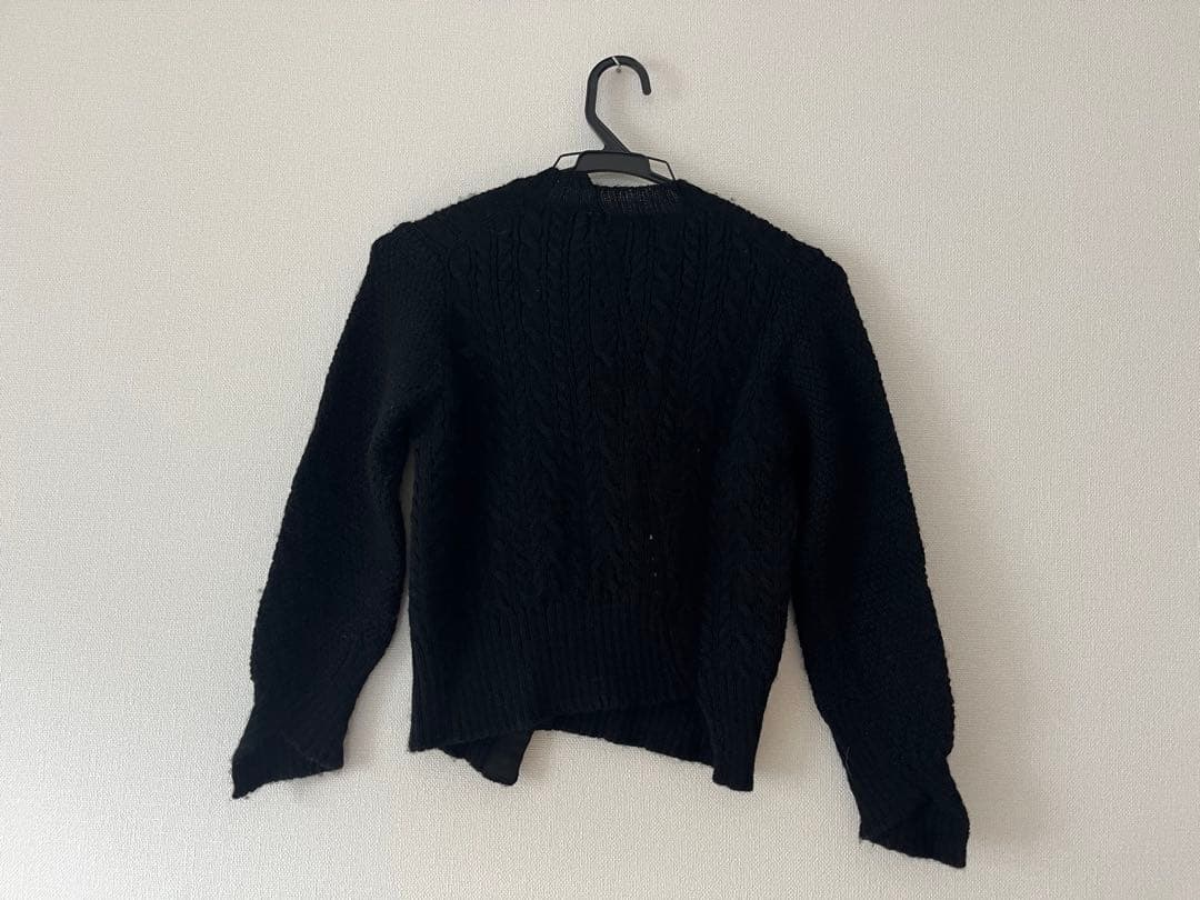 COMME des GARÇONS アシンメトリー カーディガン 黒