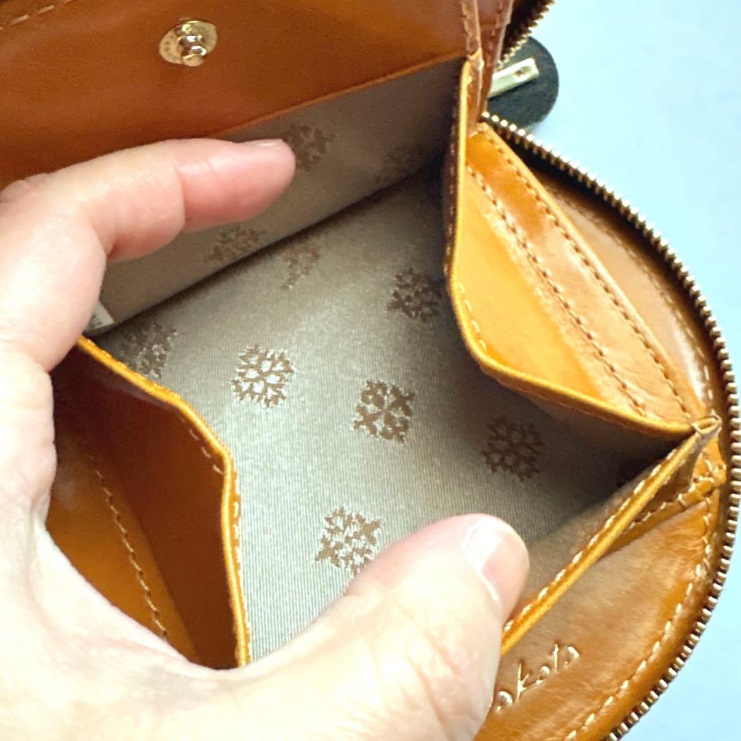 【新品】DAKOTA ダコタ チェルキオ 丸型ラウンド二つ折り財布 ブラック 黒
