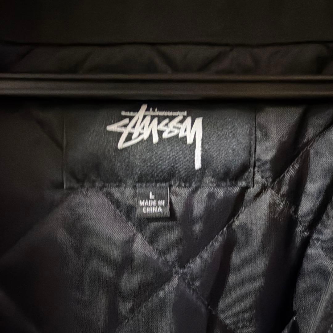 STUSSY ブラック ベスト Lサイズ
