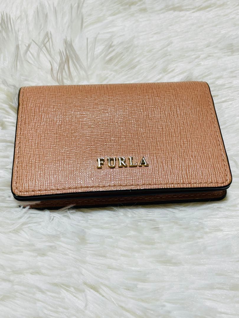 【FURLA】フルラ　名刺入れ カードケース ピンク 超美品❣️