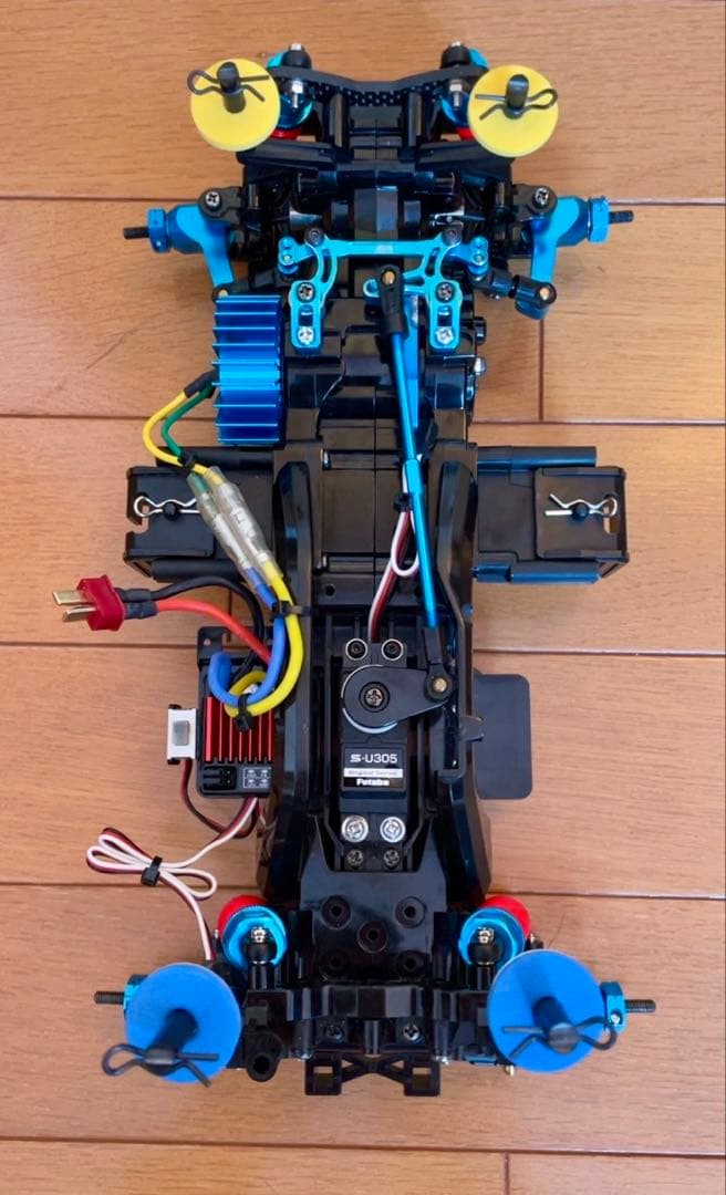 【TAMIYA】　M-05 シャーシ（メカ付き）　 NSU TT ボディー付き