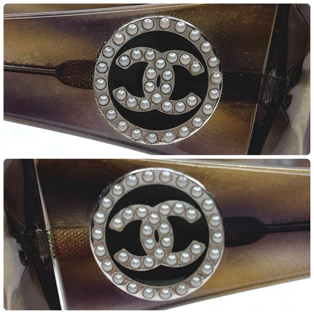 小物 CHANEL Pearl CC Logo Vintage Sunglasses