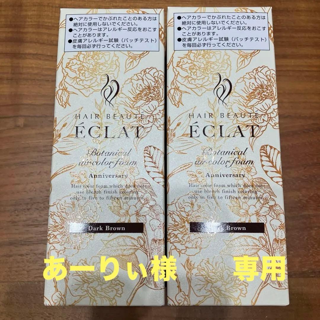 ÉCLAT Botanical Color Foam ダークブラウン 2本