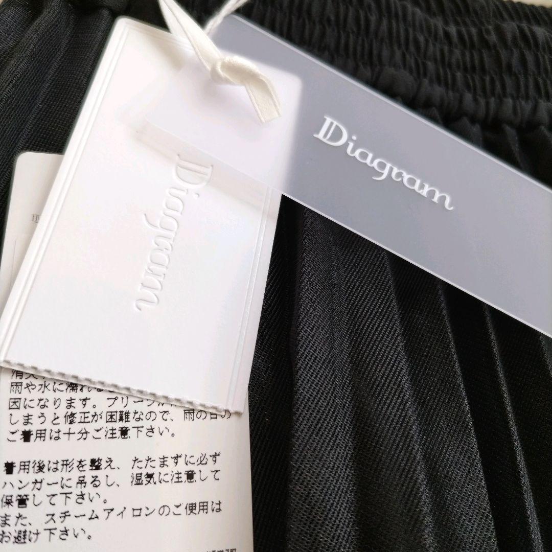 新品タグ付✨ダイアグラム　シアーラメプリーツスカート　ブラック