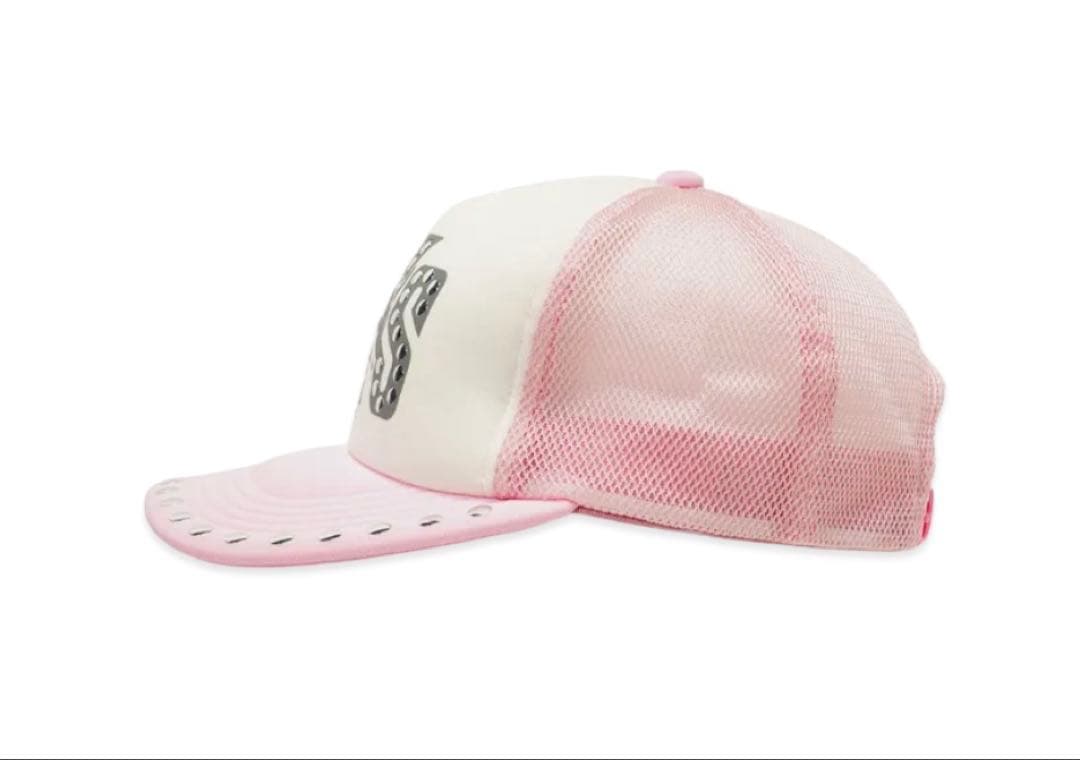 HYSTERIC GLAMOUR ピンクメッシュキャップ スタッズ付き