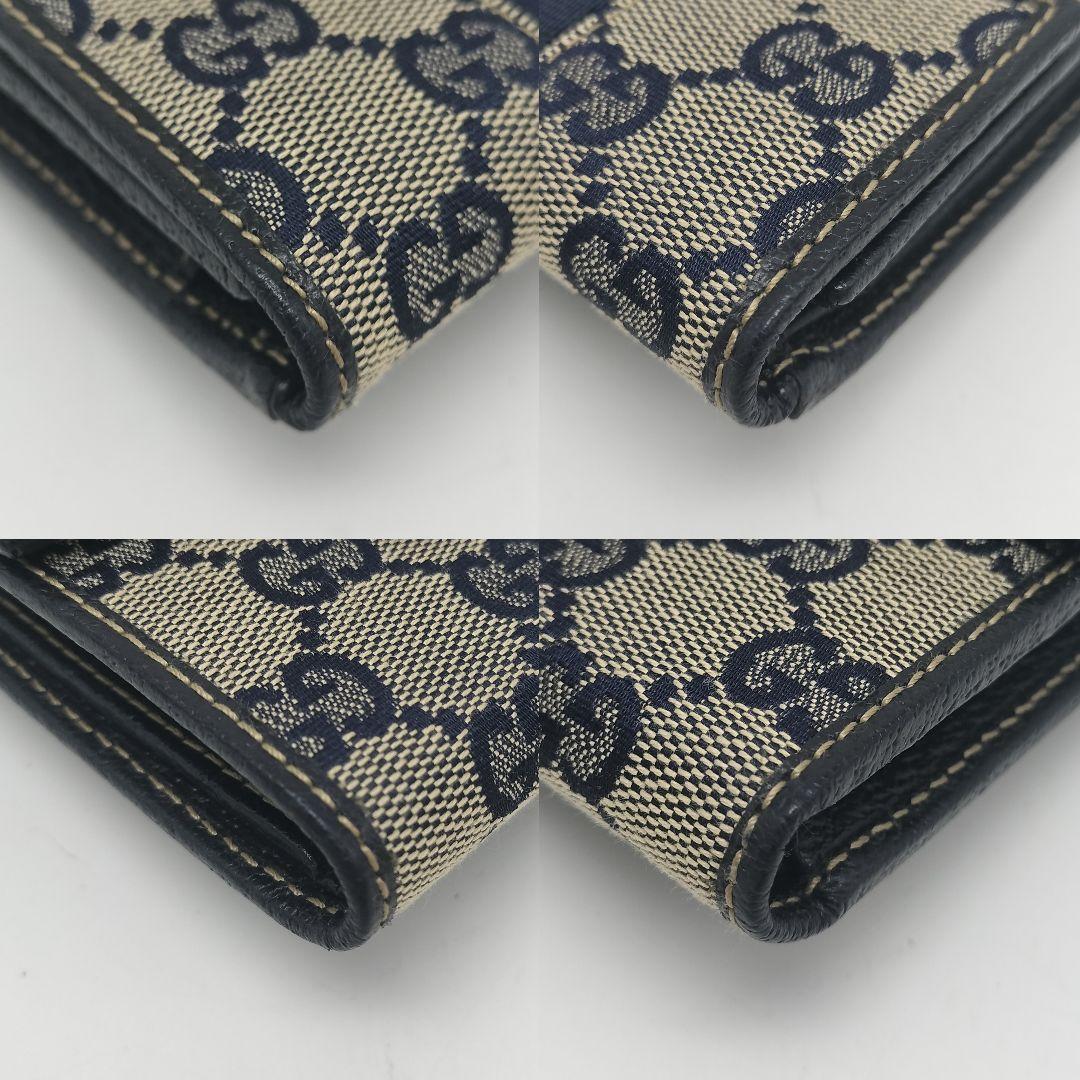 未使用に近い✨グッチ　折り財布　シェリーライン
