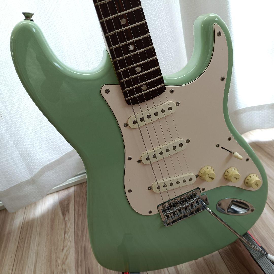 メンテ済｜Squier ストラトキャスター サーフグリーン 追柾目ネック