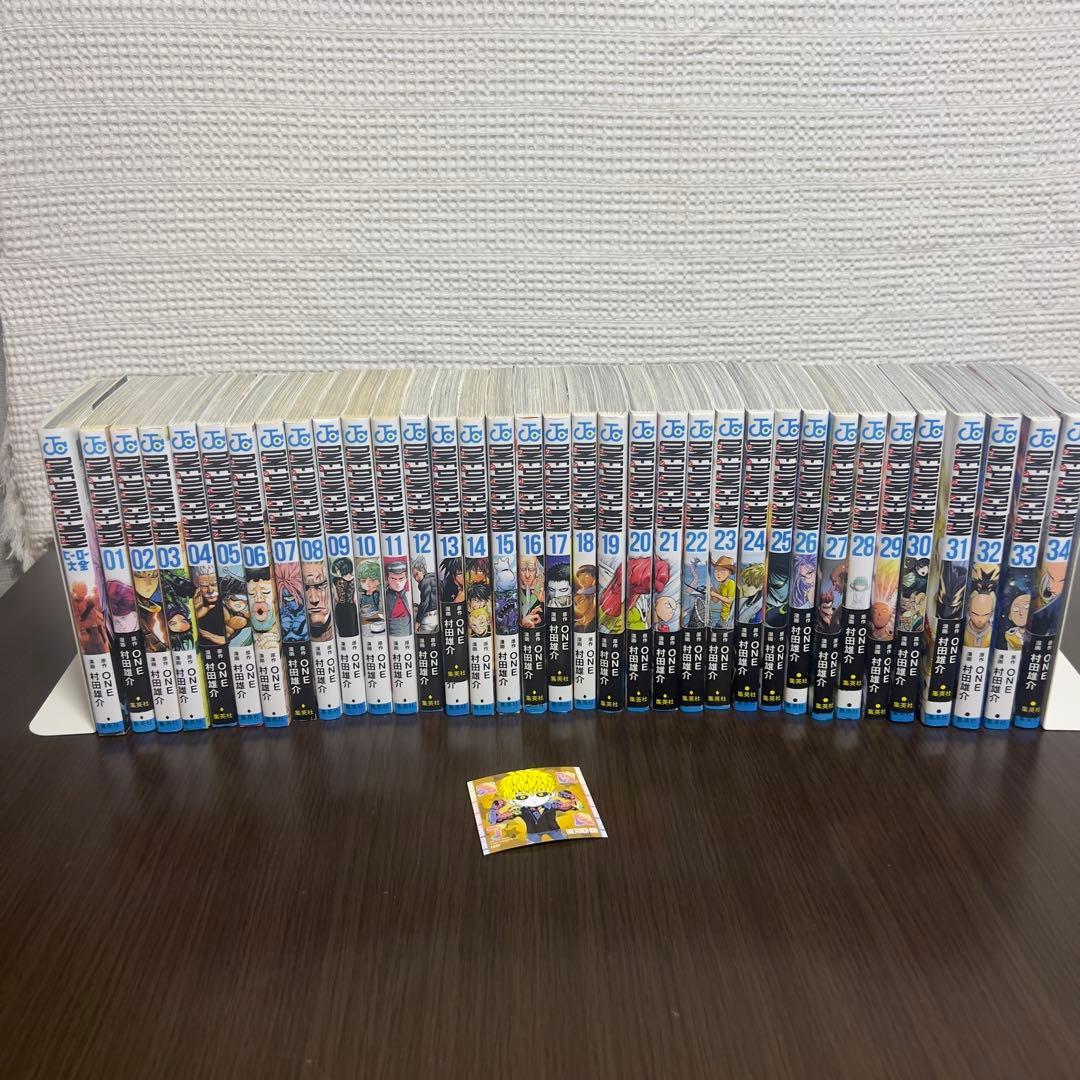 【売り切れ御免‼️】ワンパンマン全34巻+ヒーロー大全 初版多数 特典シール付