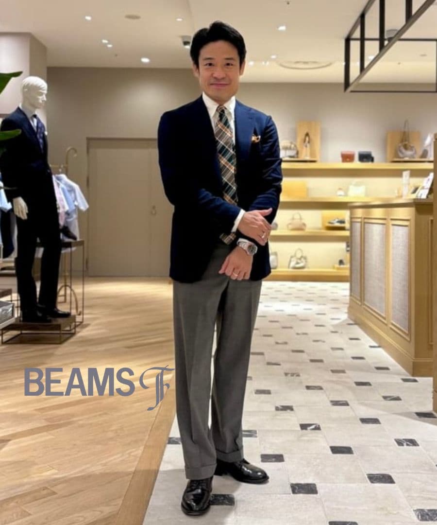 BEAMSF リングジャケット製 25SS 春夏ネイビージャケット44