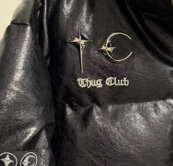 Thug Club ブラックダウンジャケット